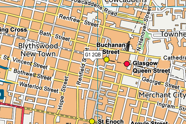 G1 2QB map - OS VectorMap District (Ordnance Survey)