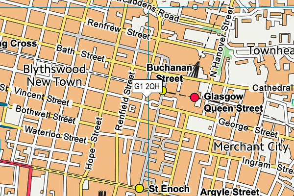 G1 2QH map - OS VectorMap District (Ordnance Survey)