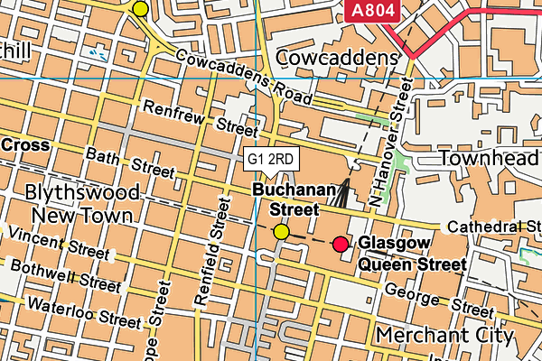 G1 2RD map - OS VectorMap District (Ordnance Survey)