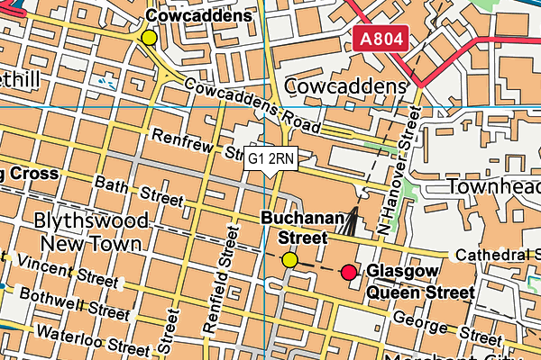 G1 2RN map - OS VectorMap District (Ordnance Survey)