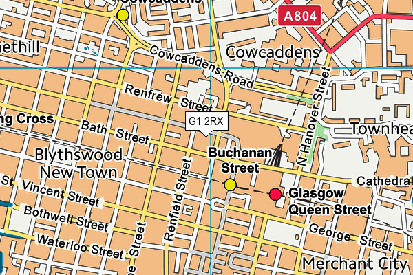 G1 2RX map - OS VectorMap District (Ordnance Survey)