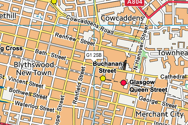 G1 2SB map - OS VectorMap District (Ordnance Survey)