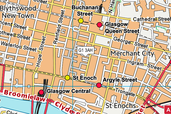 G1 3AH map - OS VectorMap District (Ordnance Survey)