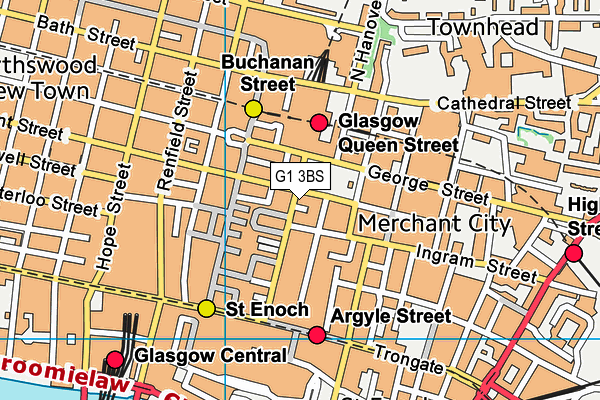 G1 3BS map - OS VectorMap District (Ordnance Survey)