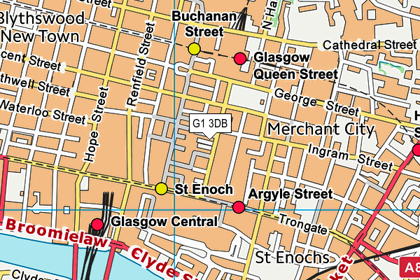 G1 3DB map - OS VectorMap District (Ordnance Survey)