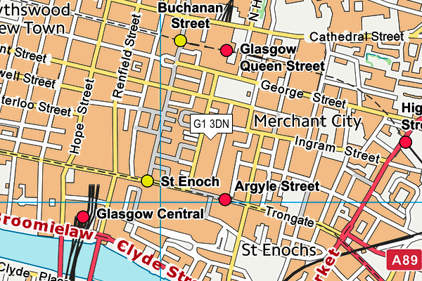 G1 3DN map - OS VectorMap District (Ordnance Survey)