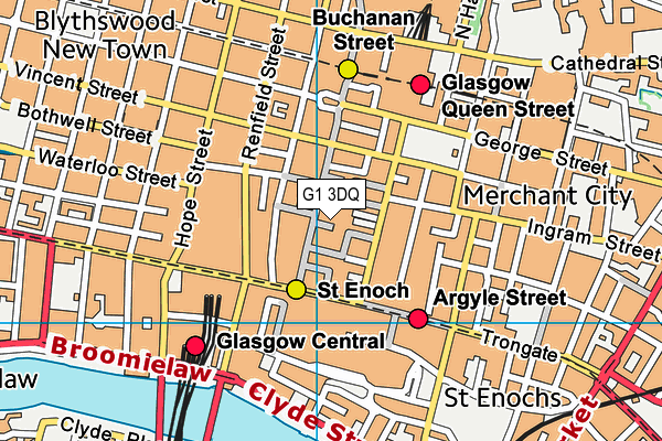 G1 3DQ map - OS VectorMap District (Ordnance Survey)