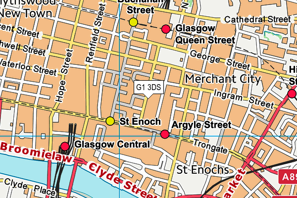 G1 3DS map - OS VectorMap District (Ordnance Survey)