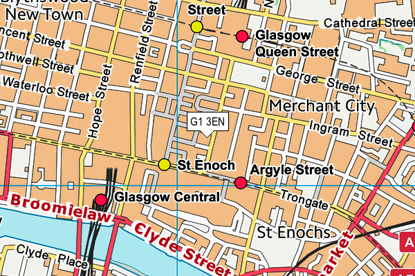 G1 3EN map - OS VectorMap District (Ordnance Survey)