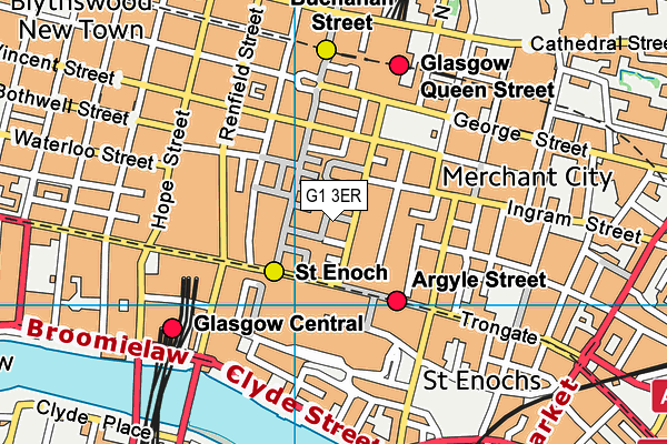 G1 3ER map - OS VectorMap District (Ordnance Survey)