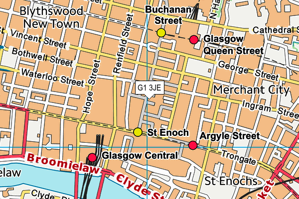 G1 3JE map - OS VectorMap District (Ordnance Survey)