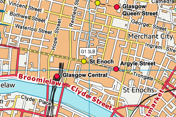 G1 3LB map - OS VectorMap District (Ordnance Survey)