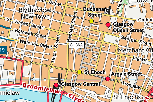 G1 3NA map - OS VectorMap District (Ordnance Survey)