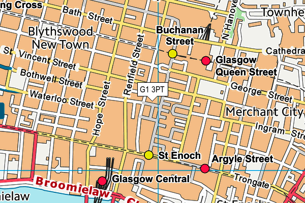 G1 3PT map - OS VectorMap District (Ordnance Survey)