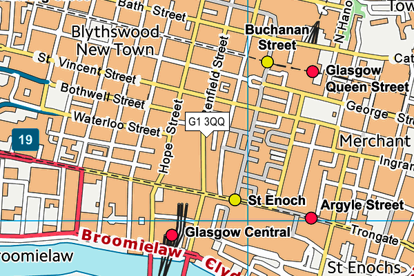 G1 3QQ map - OS VectorMap District (Ordnance Survey)