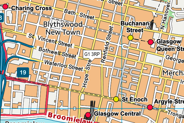 G1 3RP map - OS VectorMap District (Ordnance Survey)