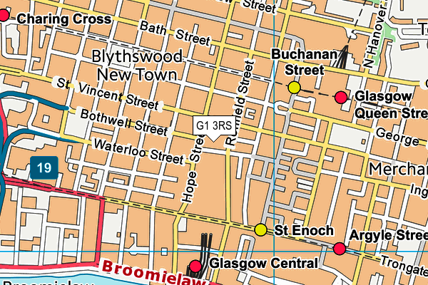 G1 3RS map - OS VectorMap District (Ordnance Survey)