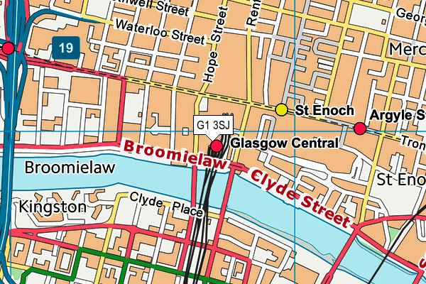 G1 3SJ map - OS VectorMap District (Ordnance Survey)