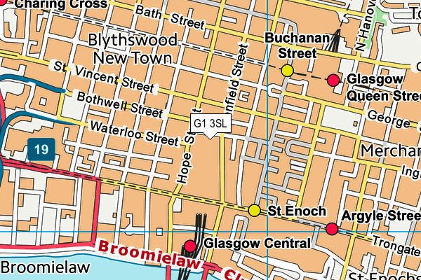 G1 3SL map - OS VectorMap District (Ordnance Survey)