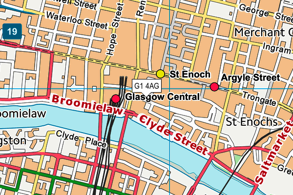 G1 4AG map - OS VectorMap District (Ordnance Survey)