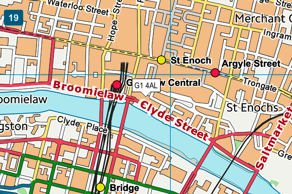 G1 4AL map - OS VectorMap District (Ordnance Survey)