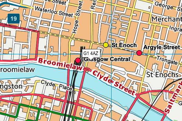 G1 4AZ map - OS VectorMap District (Ordnance Survey)