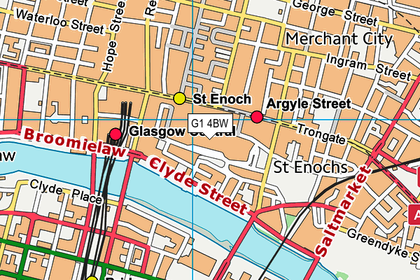 G1 4BW map - OS VectorMap District (Ordnance Survey)