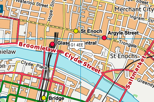 G1 4EE map - OS VectorMap District (Ordnance Survey)