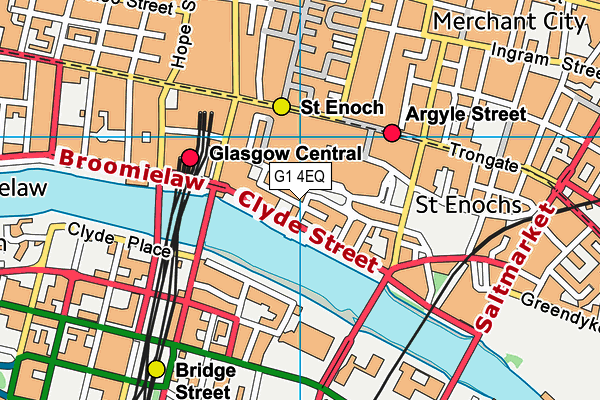 G1 4EQ map - OS VectorMap District (Ordnance Survey)