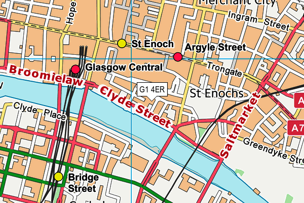 G1 4ER map - OS VectorMap District (Ordnance Survey)