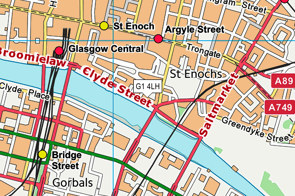 G1 4LH map - OS VectorMap District (Ordnance Survey)