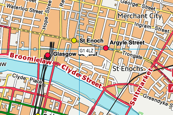 G1 4LZ map - OS VectorMap District (Ordnance Survey)