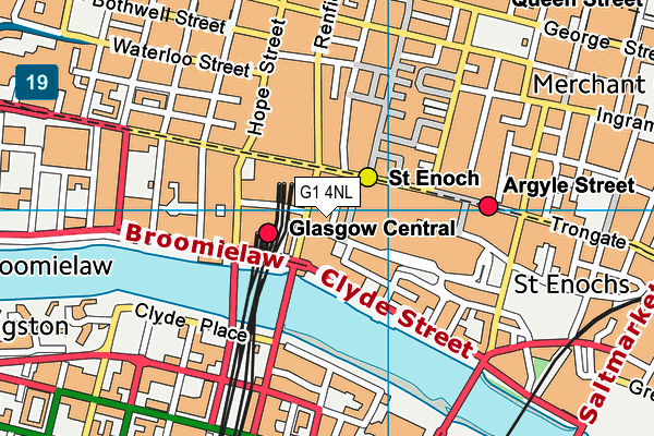 G1 4NL map - OS VectorMap District (Ordnance Survey)