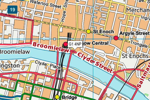 G1 4NP map - OS VectorMap District (Ordnance Survey)