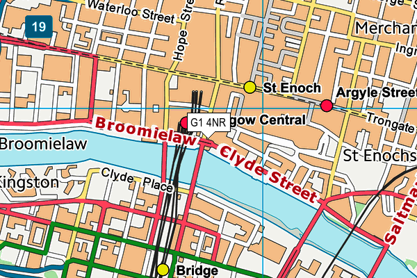 G1 4NR map - OS VectorMap District (Ordnance Survey)