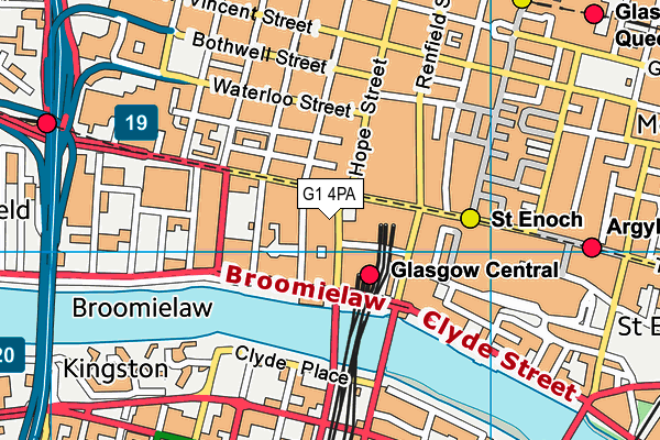 G1 4PA map - OS VectorMap District (Ordnance Survey)