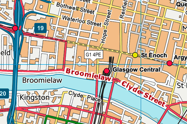 G1 4PE map - OS VectorMap District (Ordnance Survey)