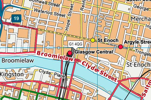 G1 4QG map - OS VectorMap District (Ordnance Survey)