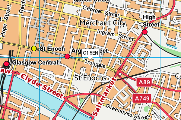 G1 5EN map - OS VectorMap District (Ordnance Survey)