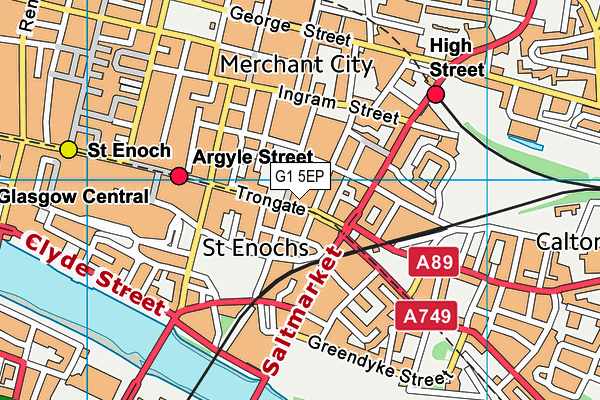 G1 5EP map - OS VectorMap District (Ordnance Survey)