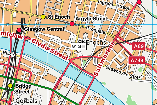 G1 5HH map - OS VectorMap District (Ordnance Survey)