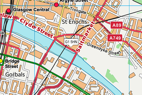 G1 5HN map - OS VectorMap District (Ordnance Survey)