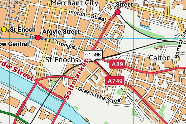 G1 5NB map - OS VectorMap District (Ordnance Survey)