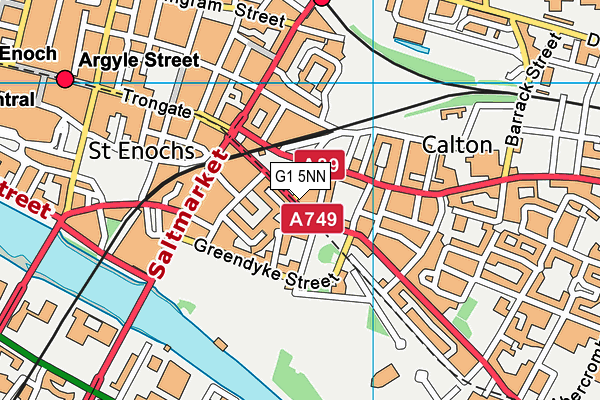 G1 5NN map - OS VectorMap District (Ordnance Survey)