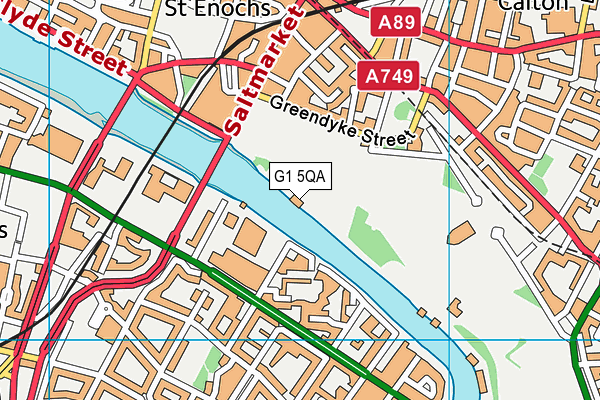 G1 5QA map - OS VectorMap District (Ordnance Survey)