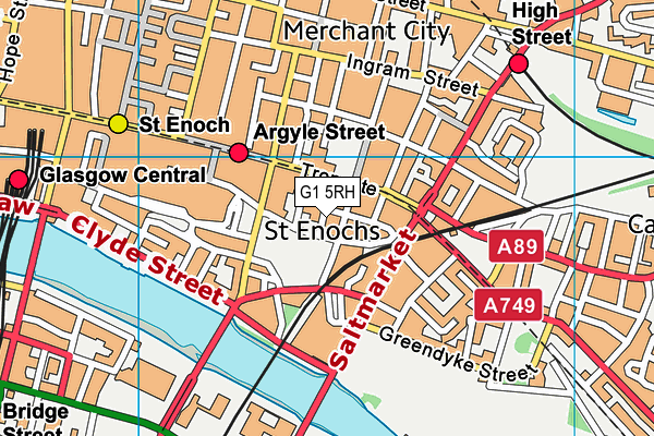 G1 5RH map - OS VectorMap District (Ordnance Survey)