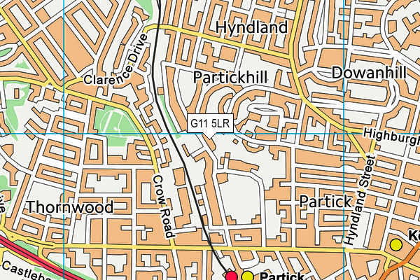 G11 5LR map - OS VectorMap District (Ordnance Survey)