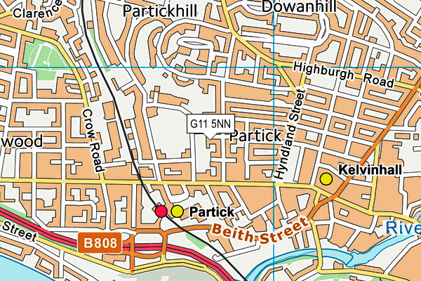 G11 5NN map - OS VectorMap District (Ordnance Survey)