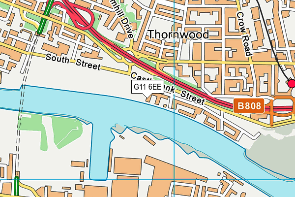 G11 6EE map - OS VectorMap District (Ordnance Survey)