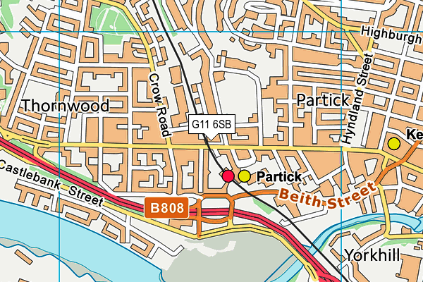 G11 6SB map - OS VectorMap District (Ordnance Survey)